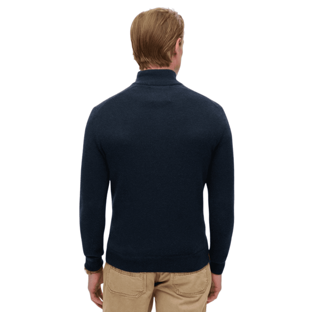 Superdry Essential Embroidered Knitted Half Zip Jumper