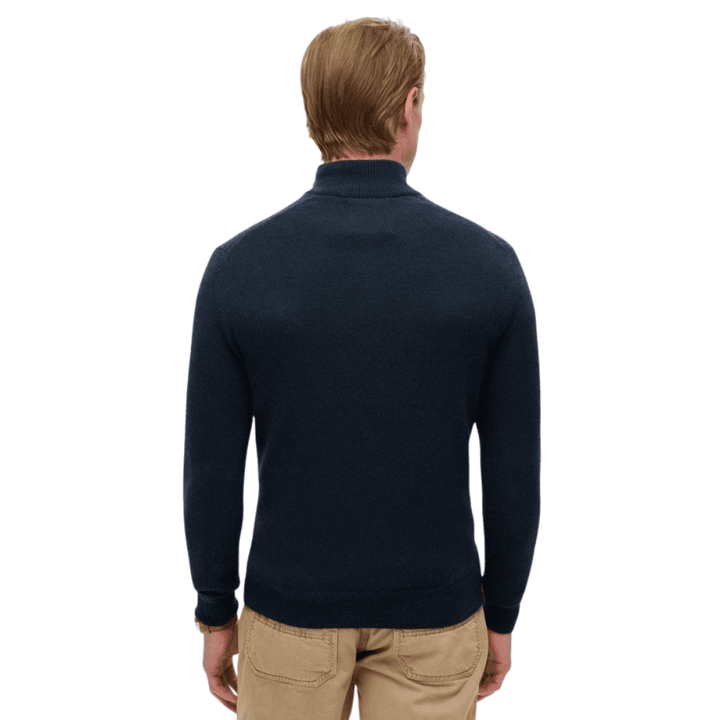 Superdry Essential Embroidered Knitted Half Zip Jumper
