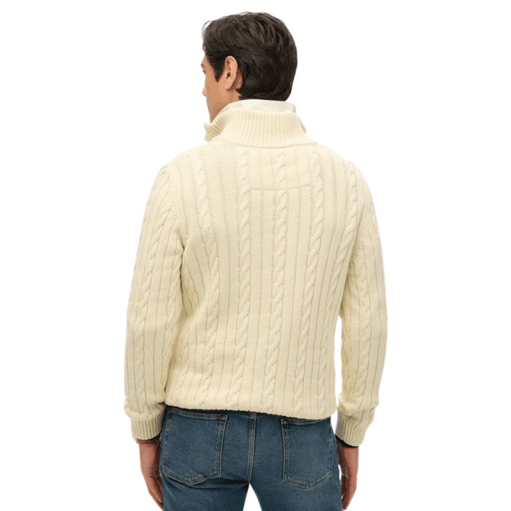 Superdry Organic Cotton Classic Cable Half-Zip Jumper