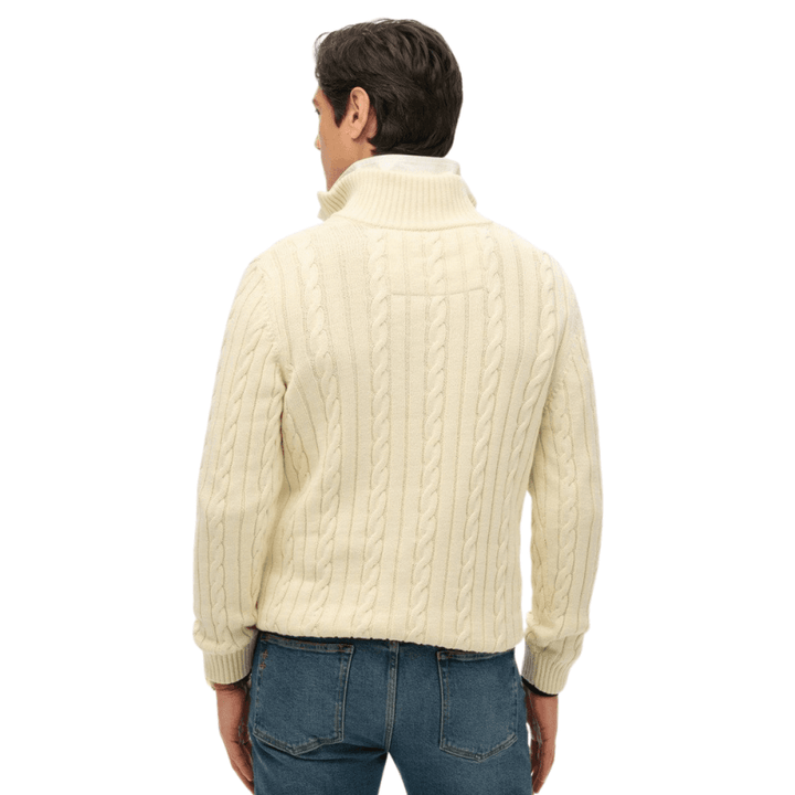 Superdry Organic Cotton Classic Cable Half-Zip Jumper