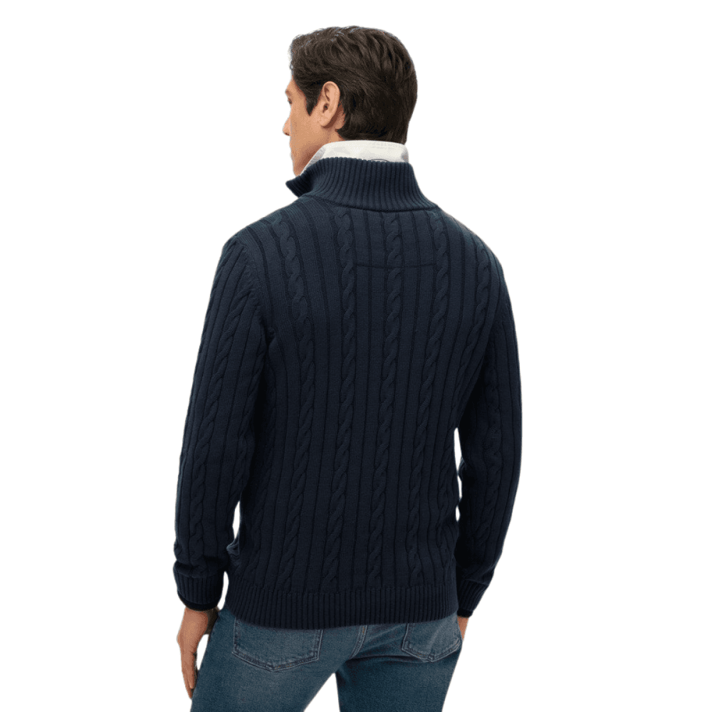 Superdry Organic Cotton Classic Cable Half-Zip Jumper