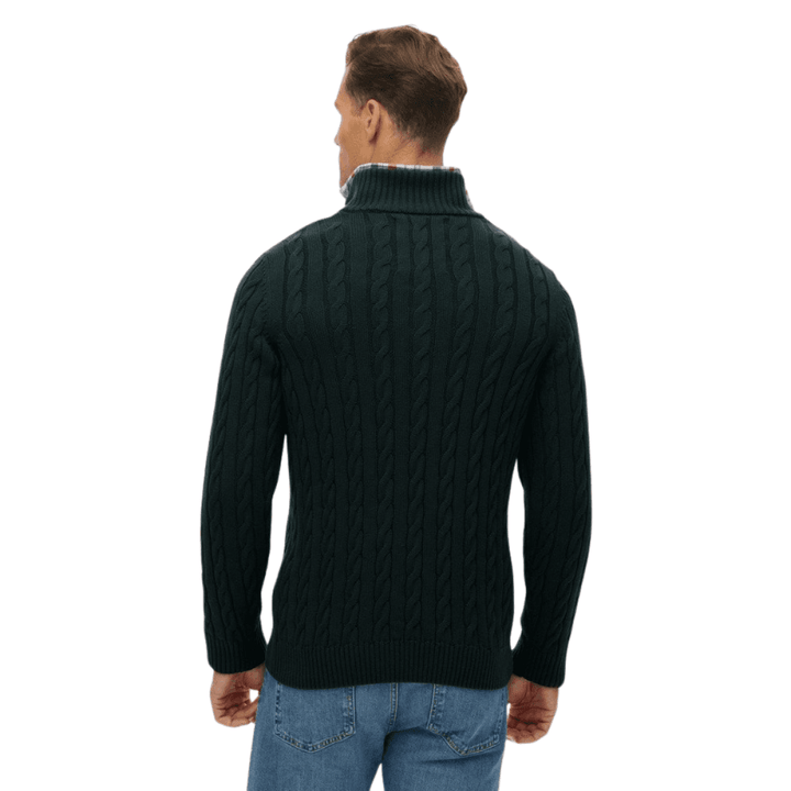 Superdry Organic Cotton Classic Cable Half-Zip Jumper