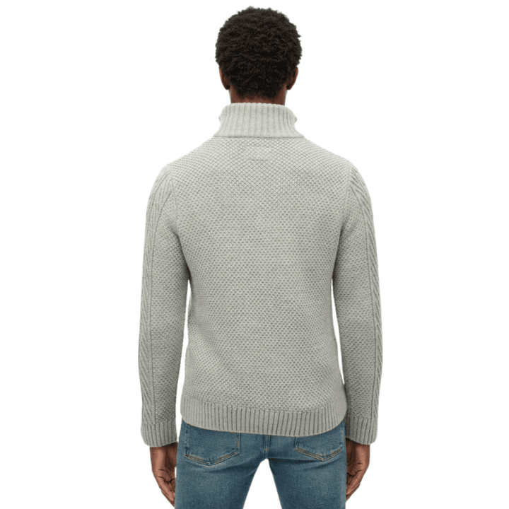 Superdry Jacob Cable Knit Half Zip Jumper