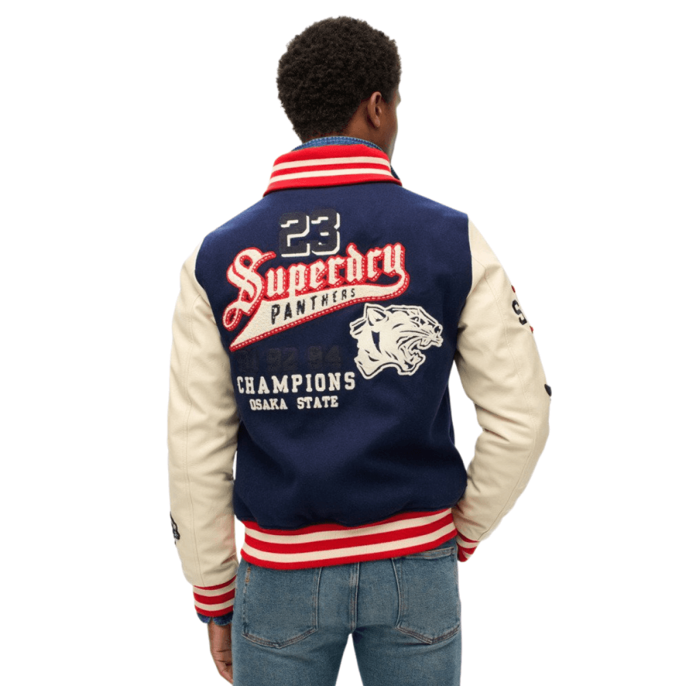 Superdry College Varsity Patched Bomber Jacket