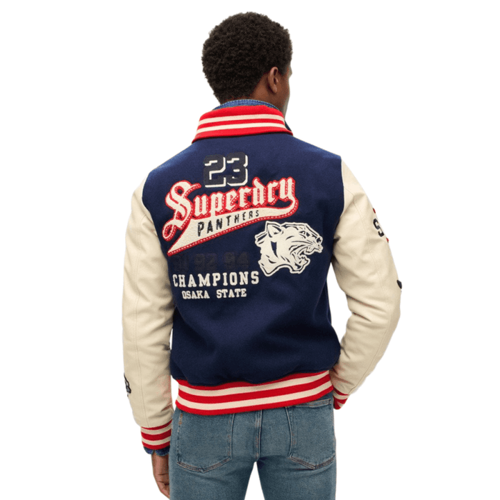 Superdry College Varsity Patched Bomber Jacket