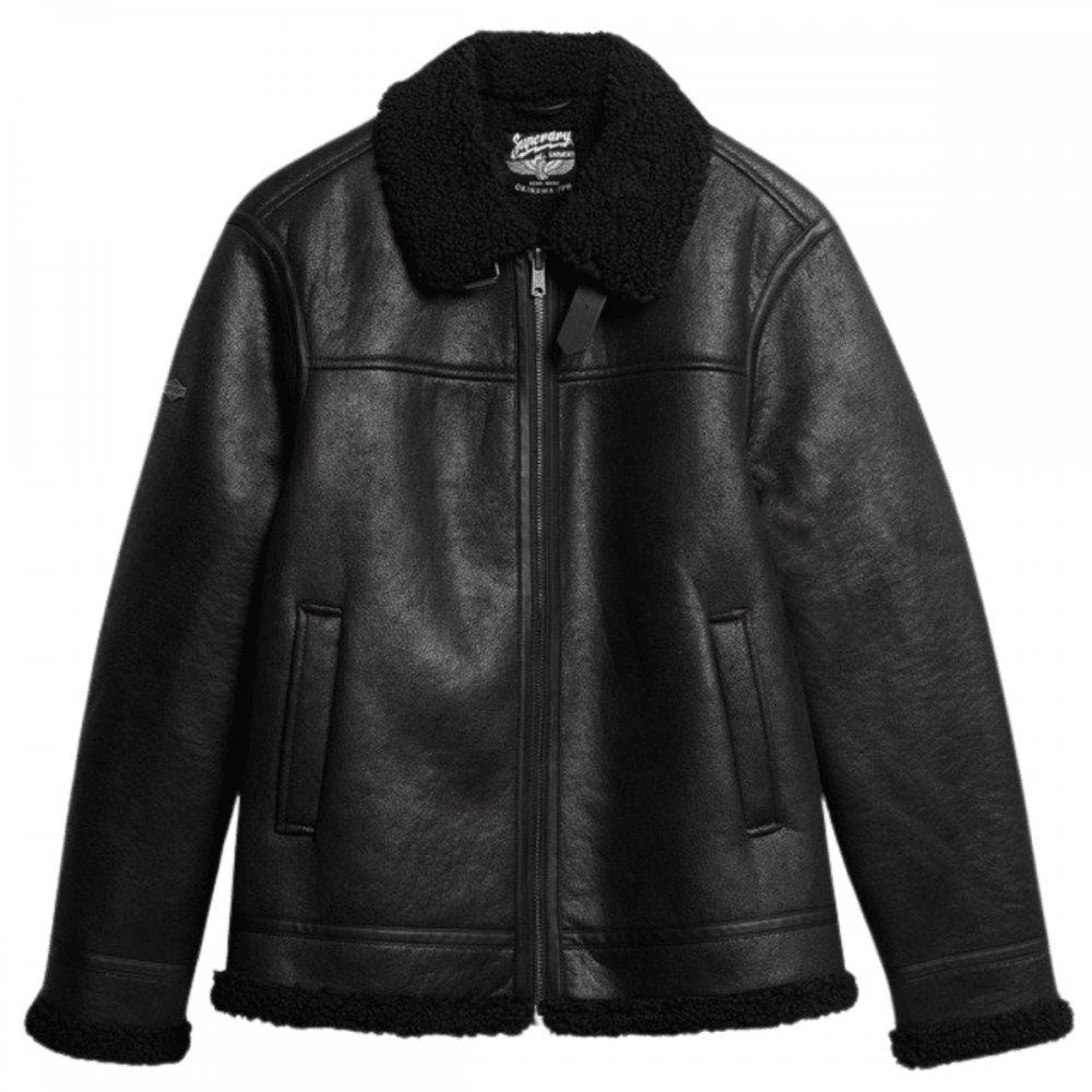 Superdry Faux Shearling Aviator Jacket