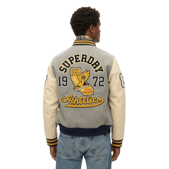 Superdry College Patched Bomber Jacket