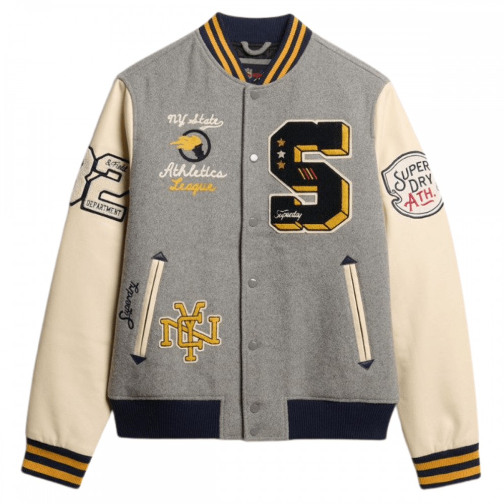 Superdry College Patched Bomber Jacket