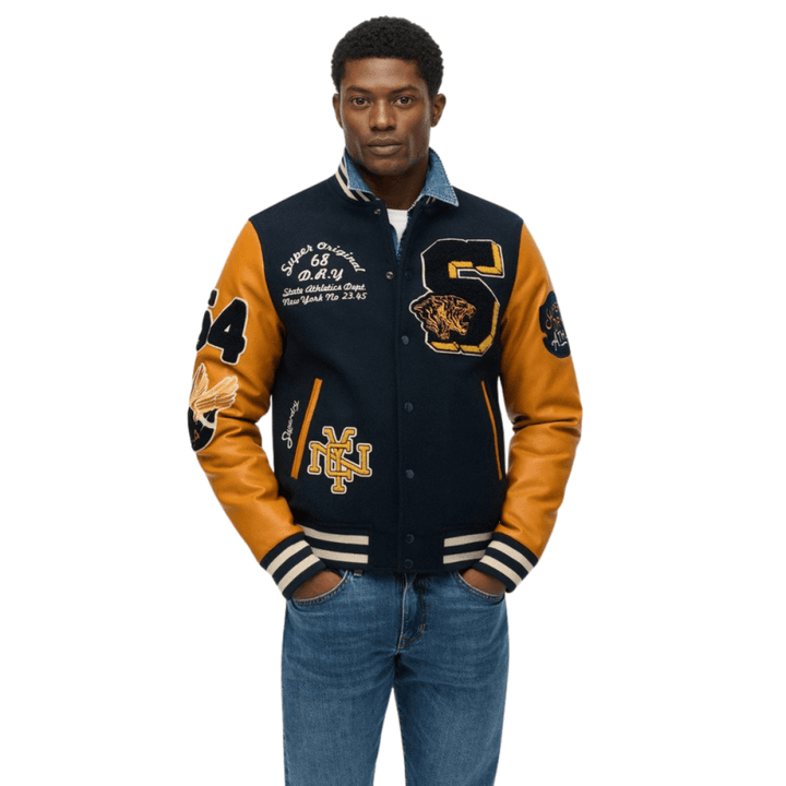 Superdry Vintage Patched Varsity Jacket