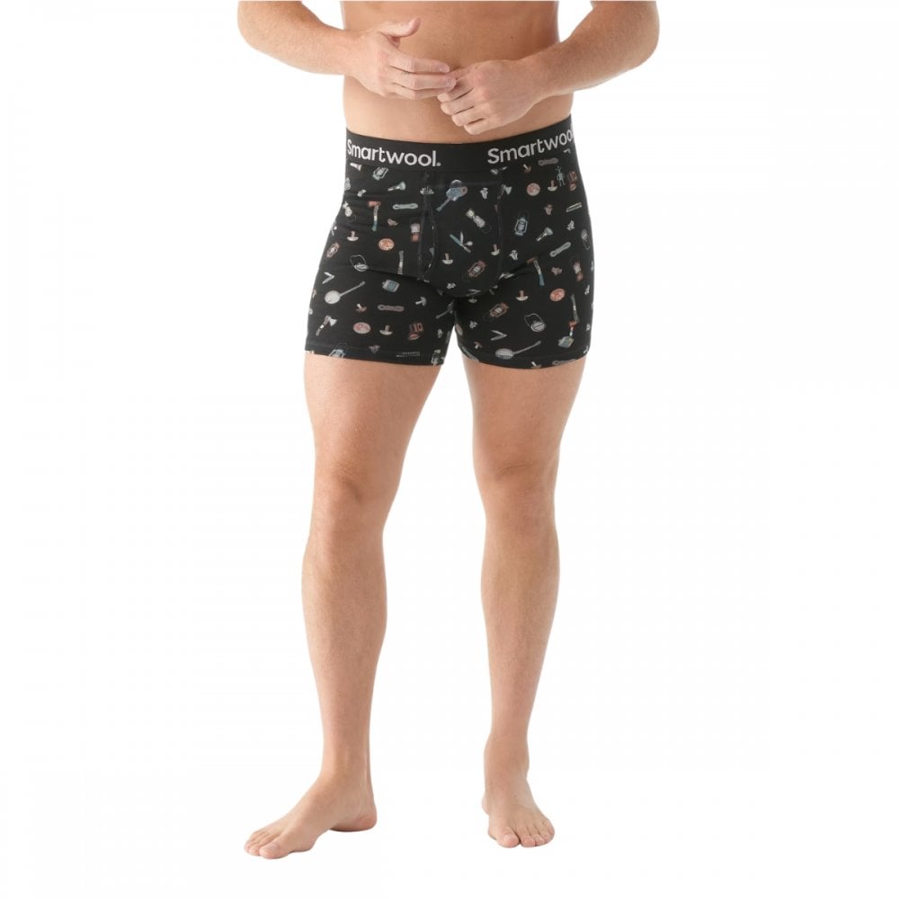 Smartwool Mens Merino Print Boxer Brief