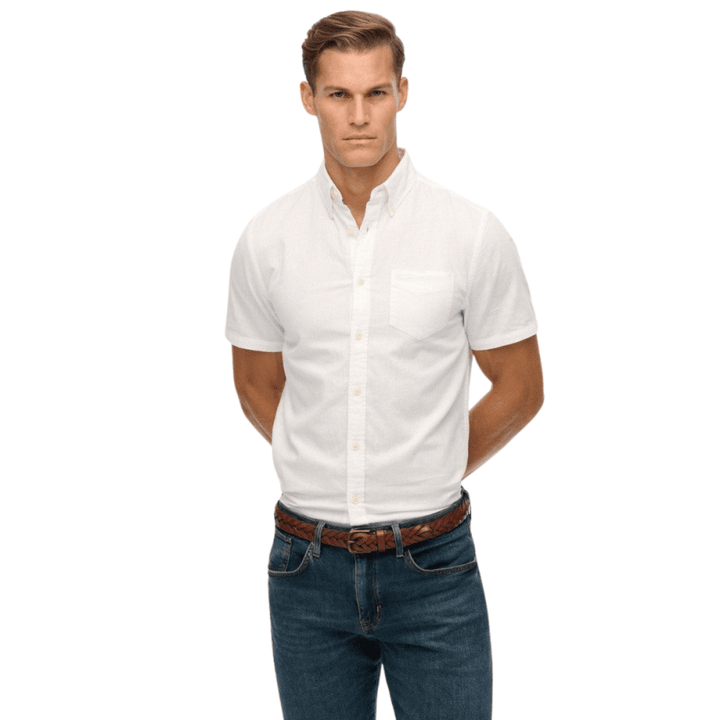 Superdry City Cotton Linen Short Sleeve Shirt
