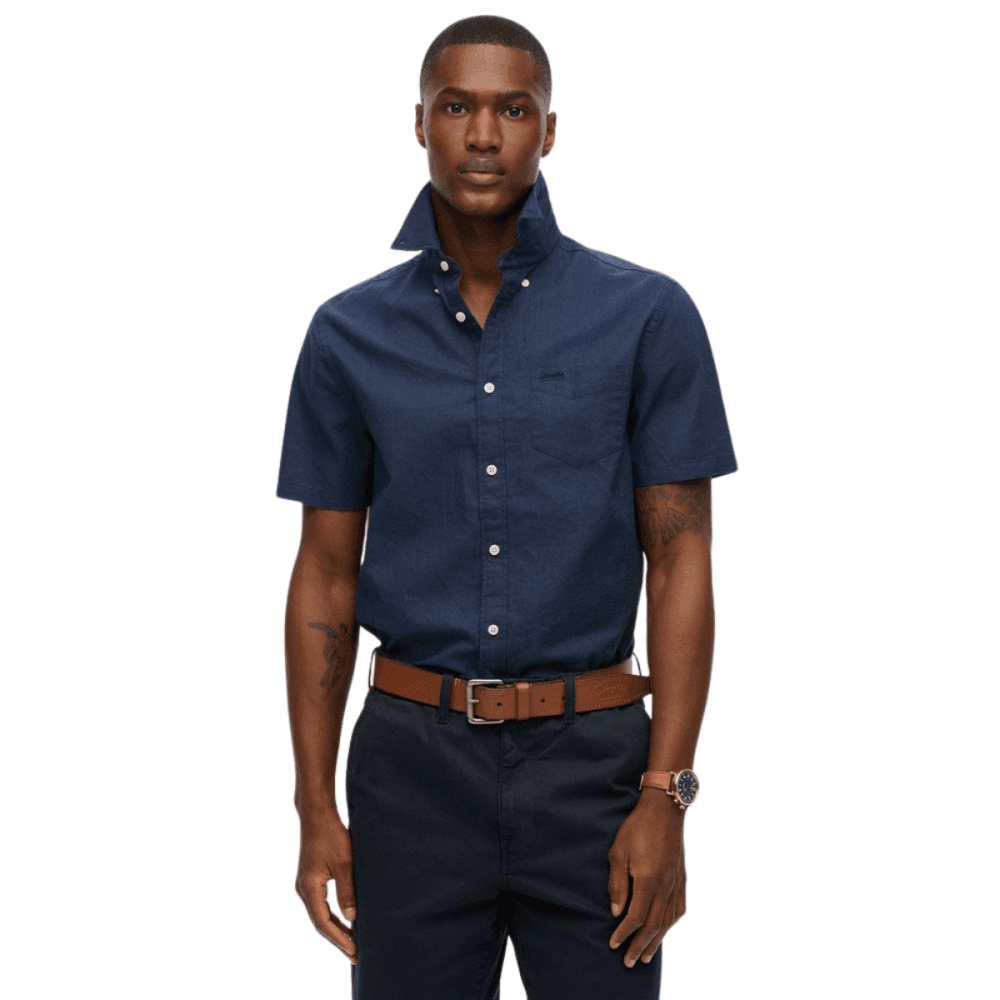 Superdry City Cotton Linen Short Sleeve Shirt