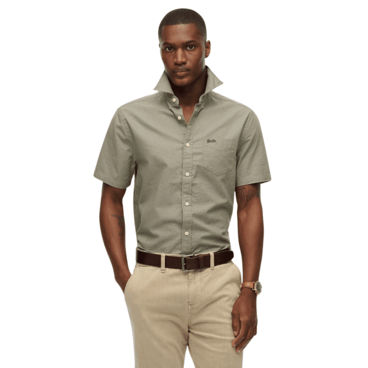 Superdry City Cotton Linen Short Sleeve Shirt