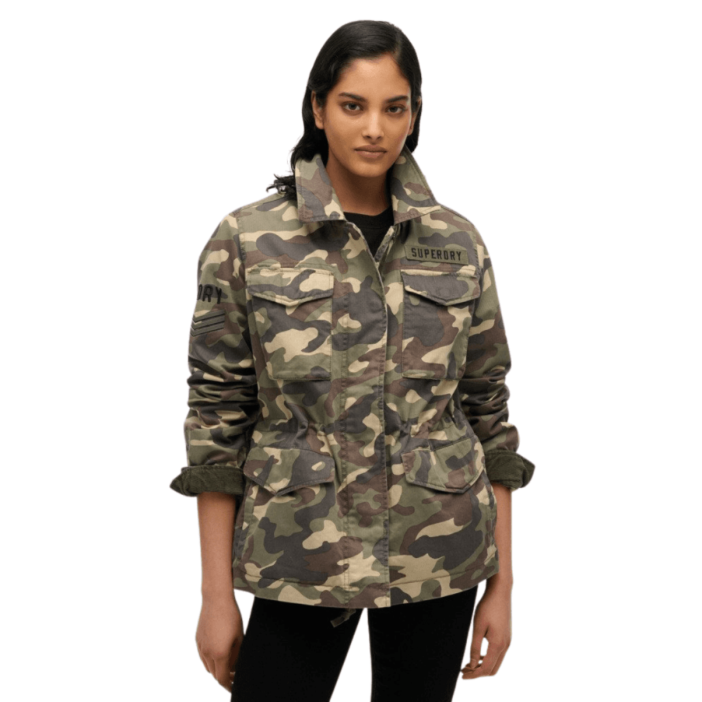 Superdry Womens Embellished M65 Military Jacket