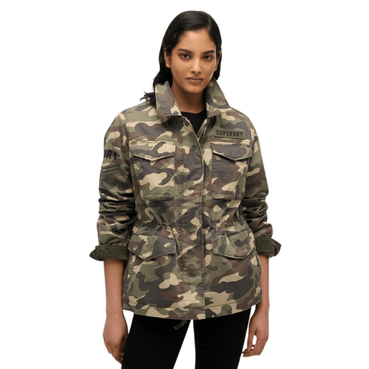 Superdry Womens Embellished M65 Military Jacket
