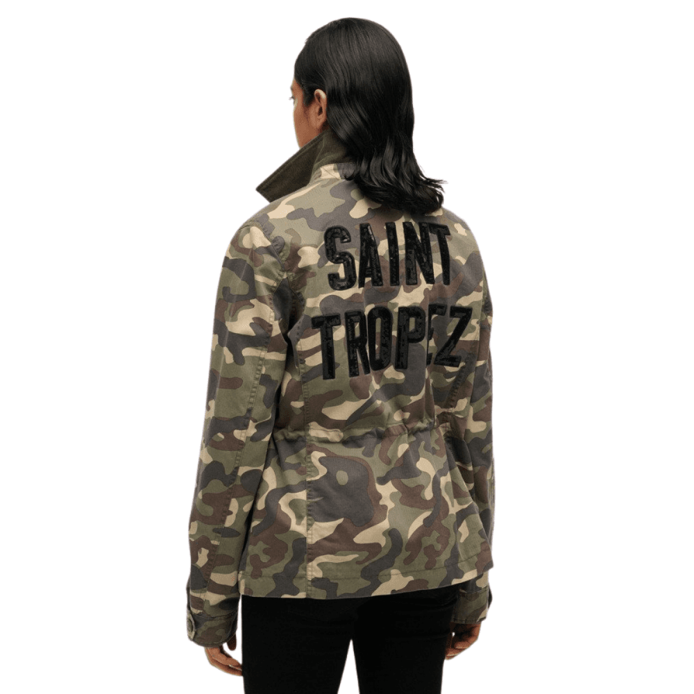 Superdry Womens Embellished M65 Military Jacket