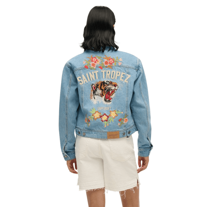 Superdry Womens Embellished Denim Jacket