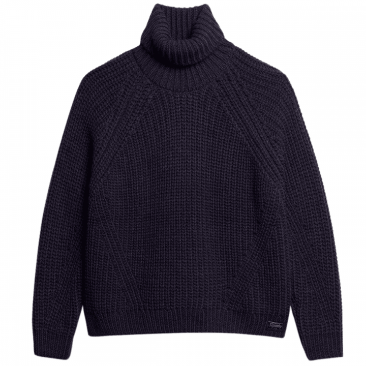 Superdry Slouchy Stitch Roll Neck Knit Jumper