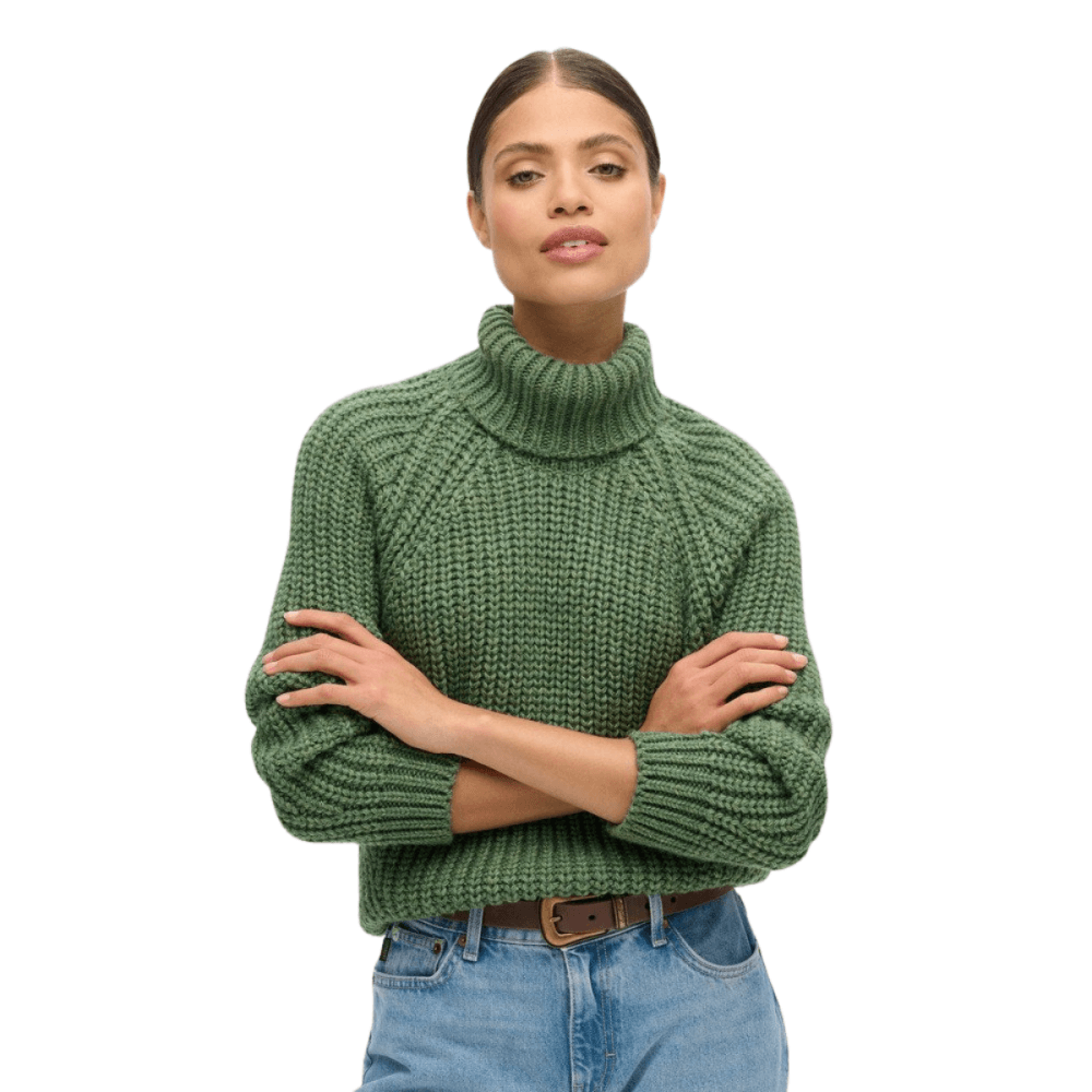 Superdry Slouchy Stitch Roll Neck Knit Jumper