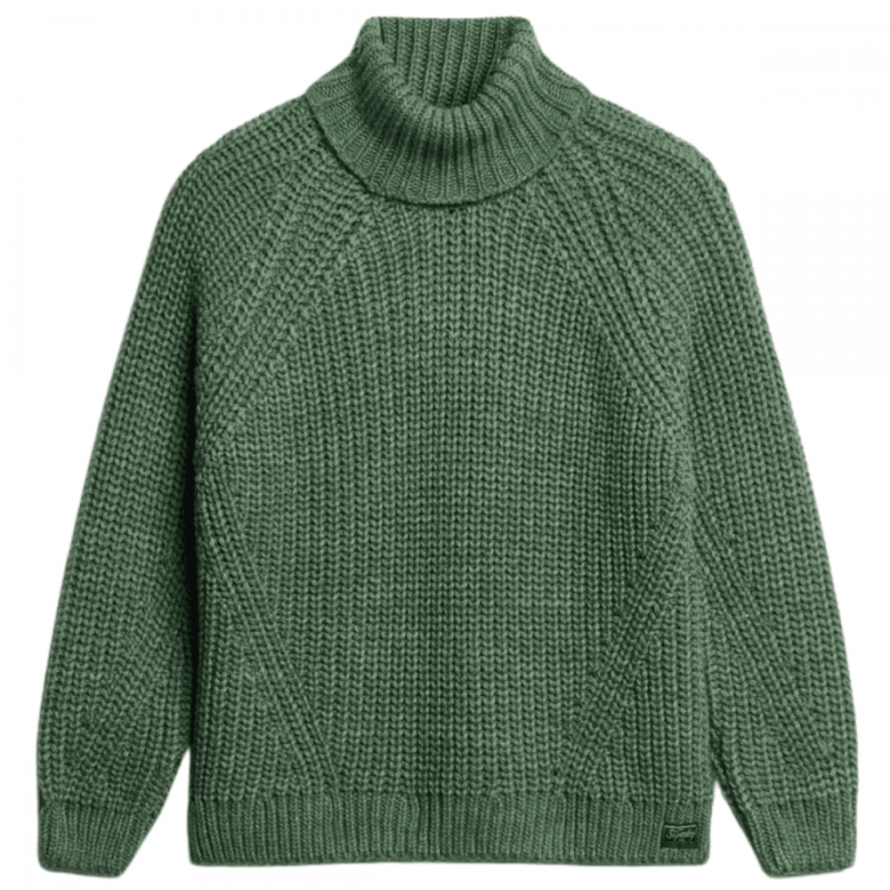 Superdry Slouchy Stitch Roll Neck Knit Jumper