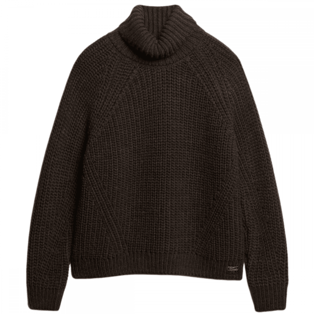 Superdry Slouchy Stitch Roll Neck Knit Jumper