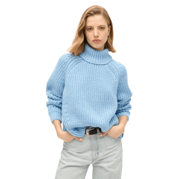 Superdry Slouchy Stitch Roll Neck Knit Jumper