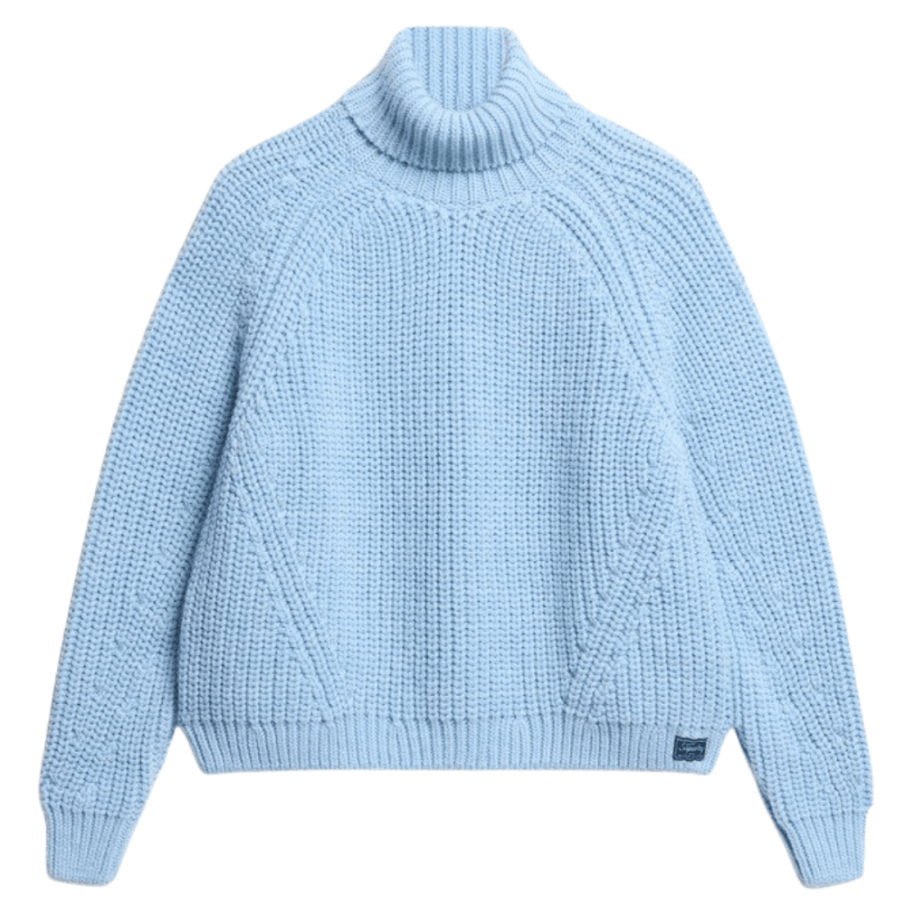 Superdry Slouchy Stitch Roll Neck Knit Jumper