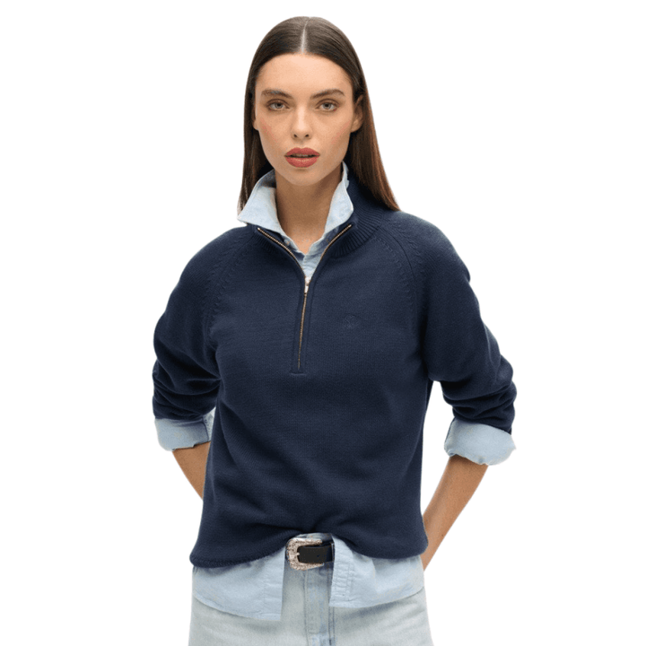 Superdry Classic Cotton Knit Half Zip Jumper