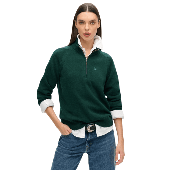 Superdry Classic Cotton Knit Half Zip Jumper