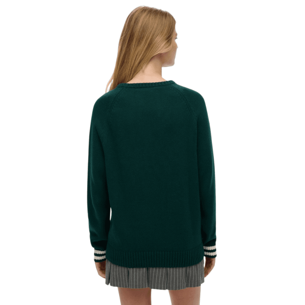 Superdry Slouchy Intarsia Graphic Knitted Jumper