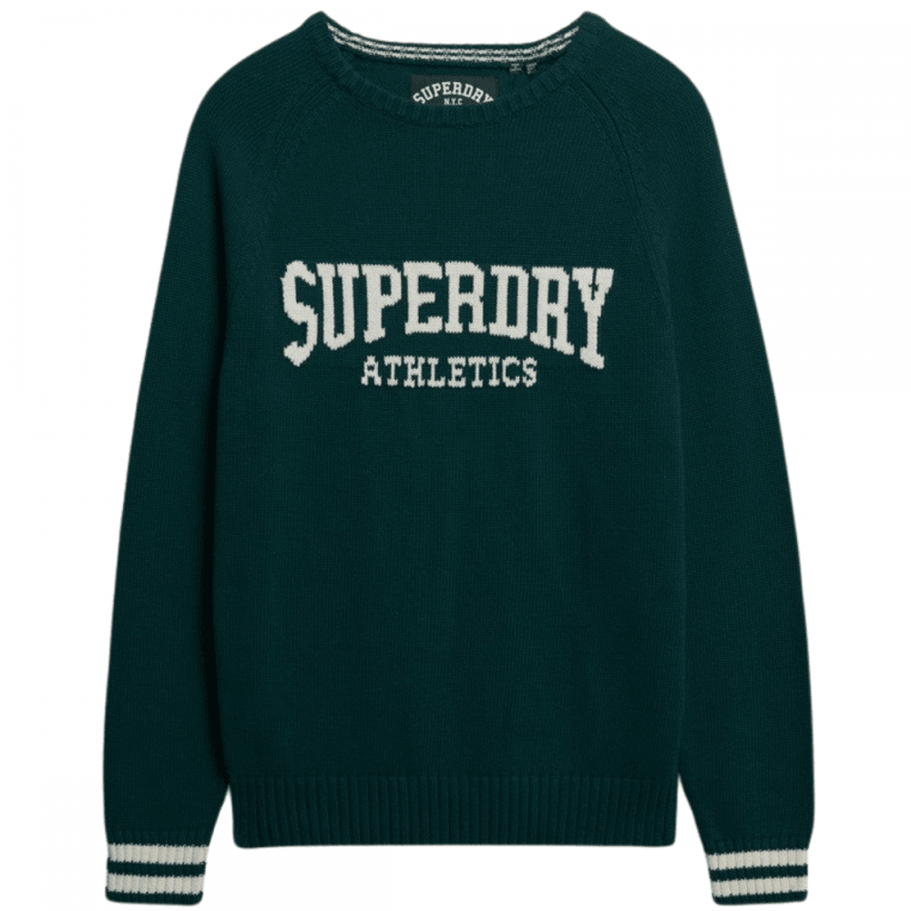 Superdry Slouchy Intarsia Graphic Knitted Jumper