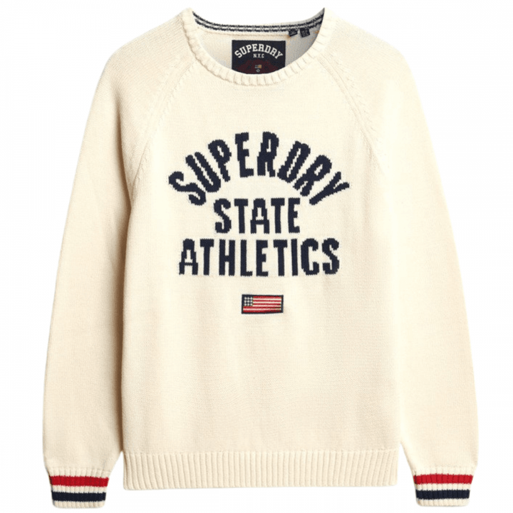 Superdry Slouchy Intarsia Graphic Knitted Jumper