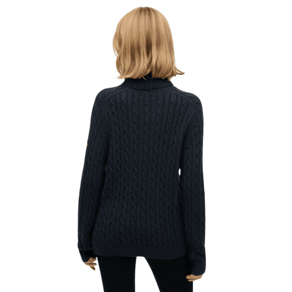 Superdry Slouchy Cable Roll Neck Jumper