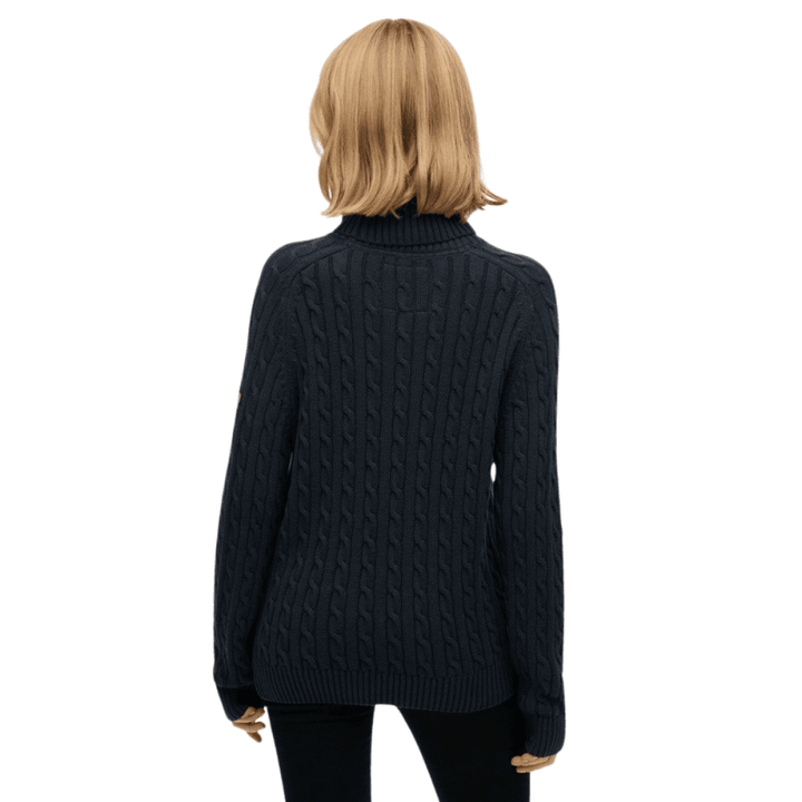Superdry Slouchy Cable Roll Neck Jumper