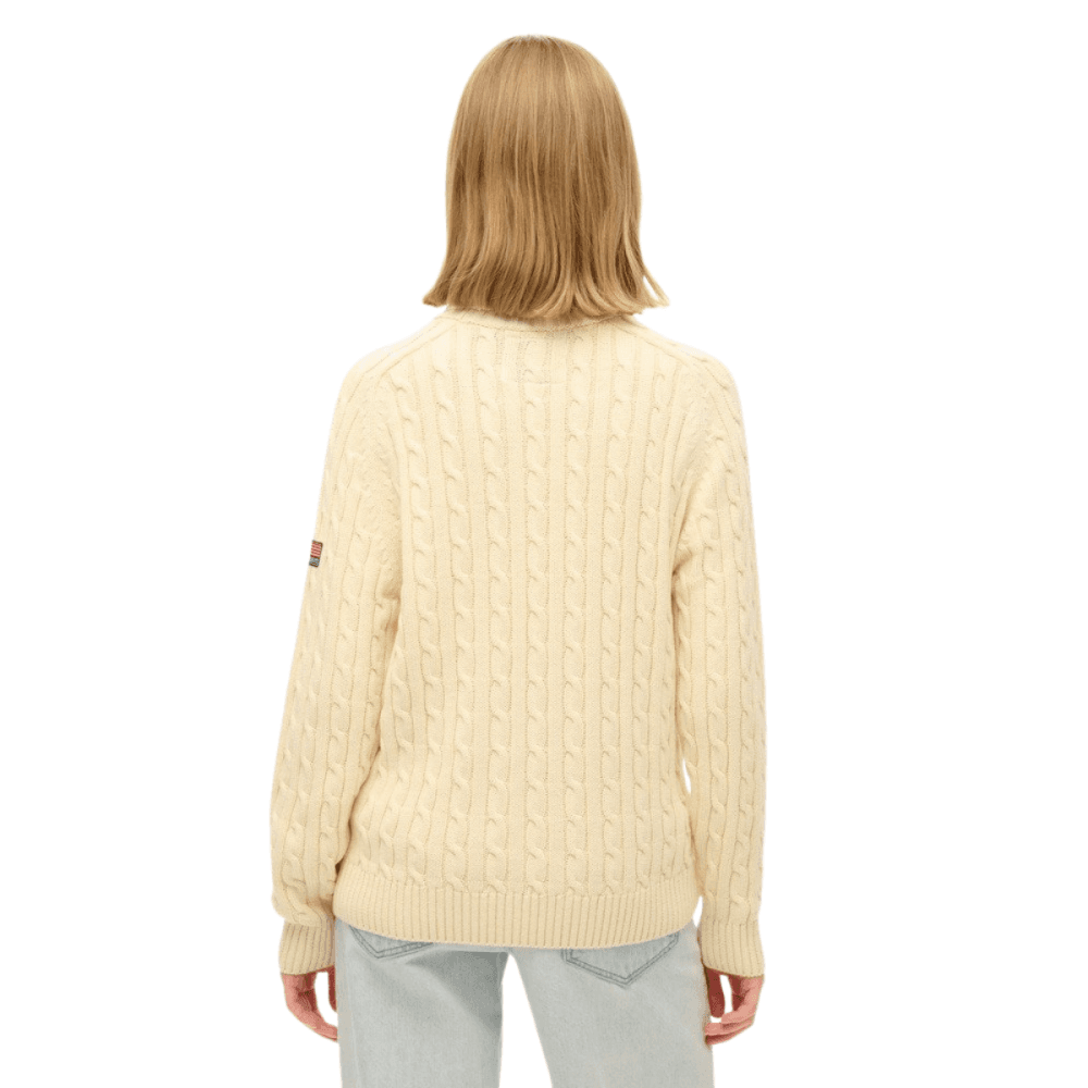 Superdry Slouchy Cable Roll Neck Jumper