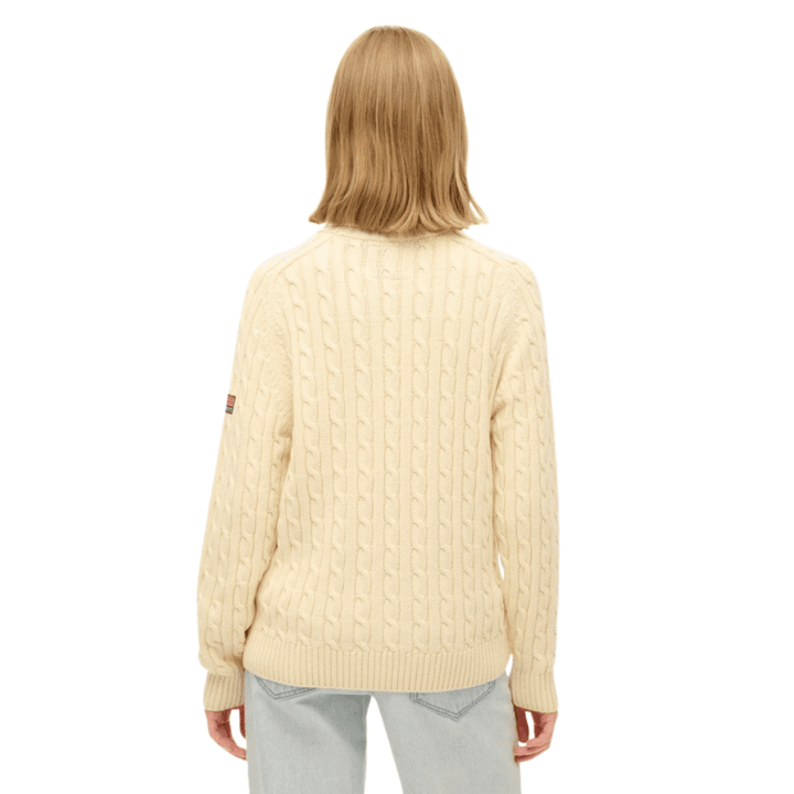 Superdry Slouchy Cable Roll Neck Jumper
