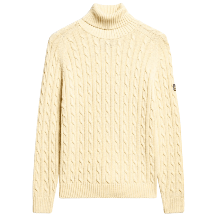 Superdry Slouchy Cable Roll Neck Jumper