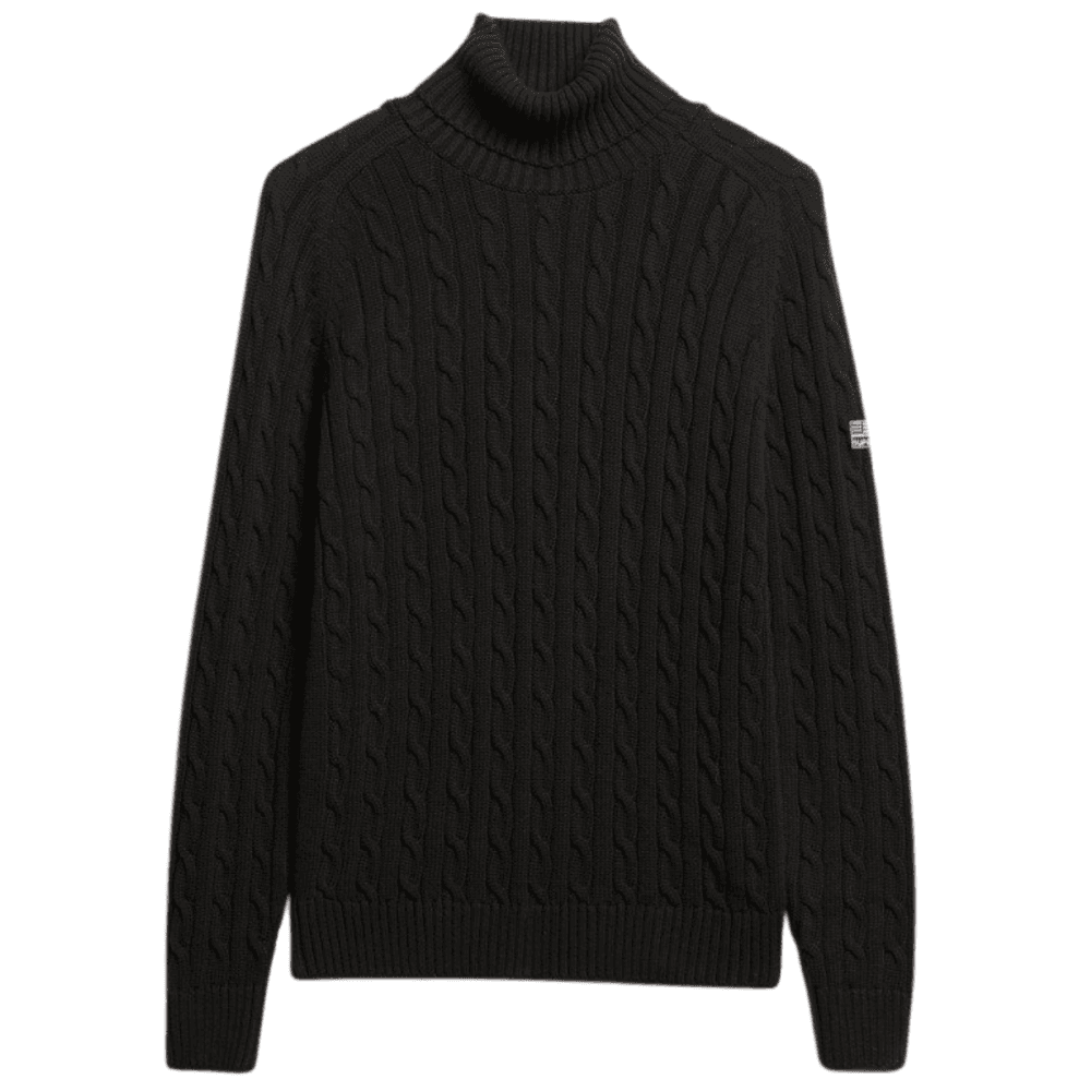 Superdry Slouchy Cable Roll Neck Jumper
