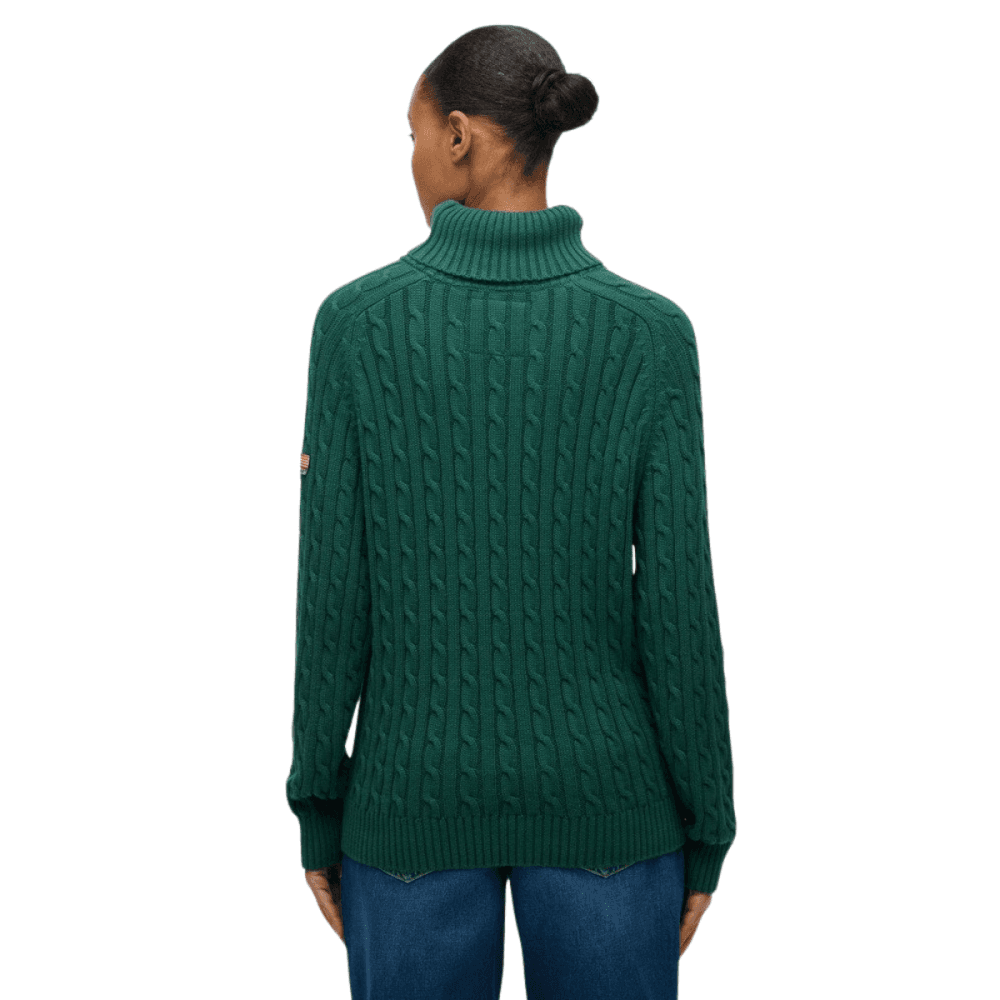 Superdry Slouchy Cable Roll Neck Jumper