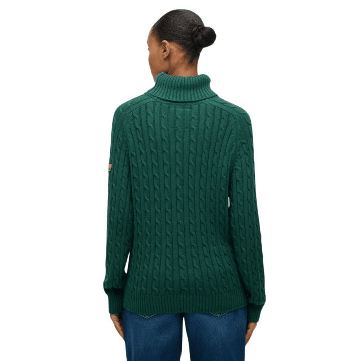 Superdry Slouchy Cable Roll Neck Jumper
