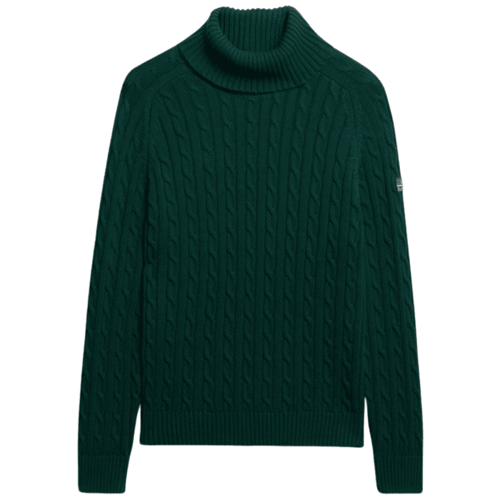Superdry Slouchy Cable Roll Neck Jumper