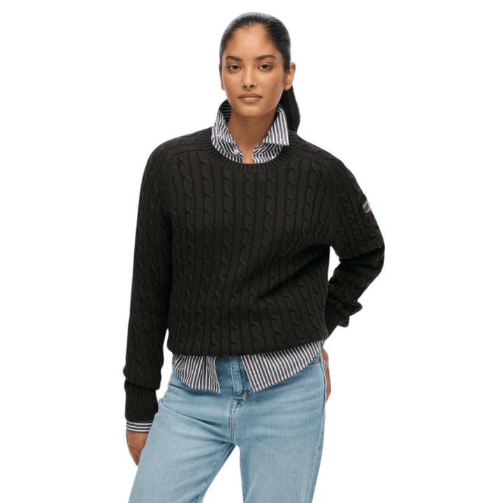 Superdry Slouchy Cable Knit Jumper