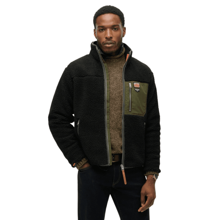 Superdry Vintage Retro Borg Fleece Jacket