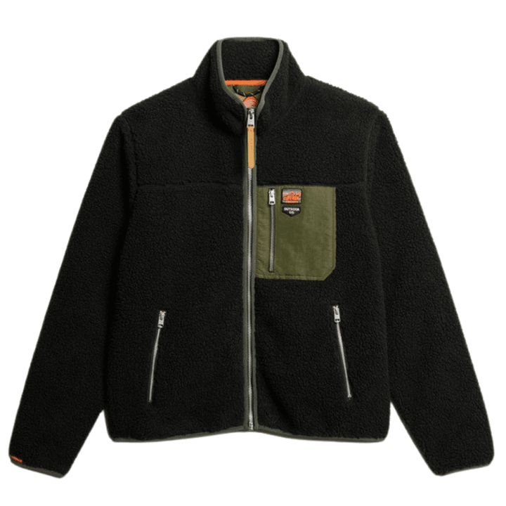 Superdry Vintage Retro Borg Fleece Jacket