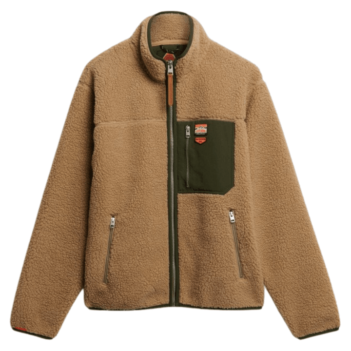 Superdry Vintage Retro Borg Fleece Jacket