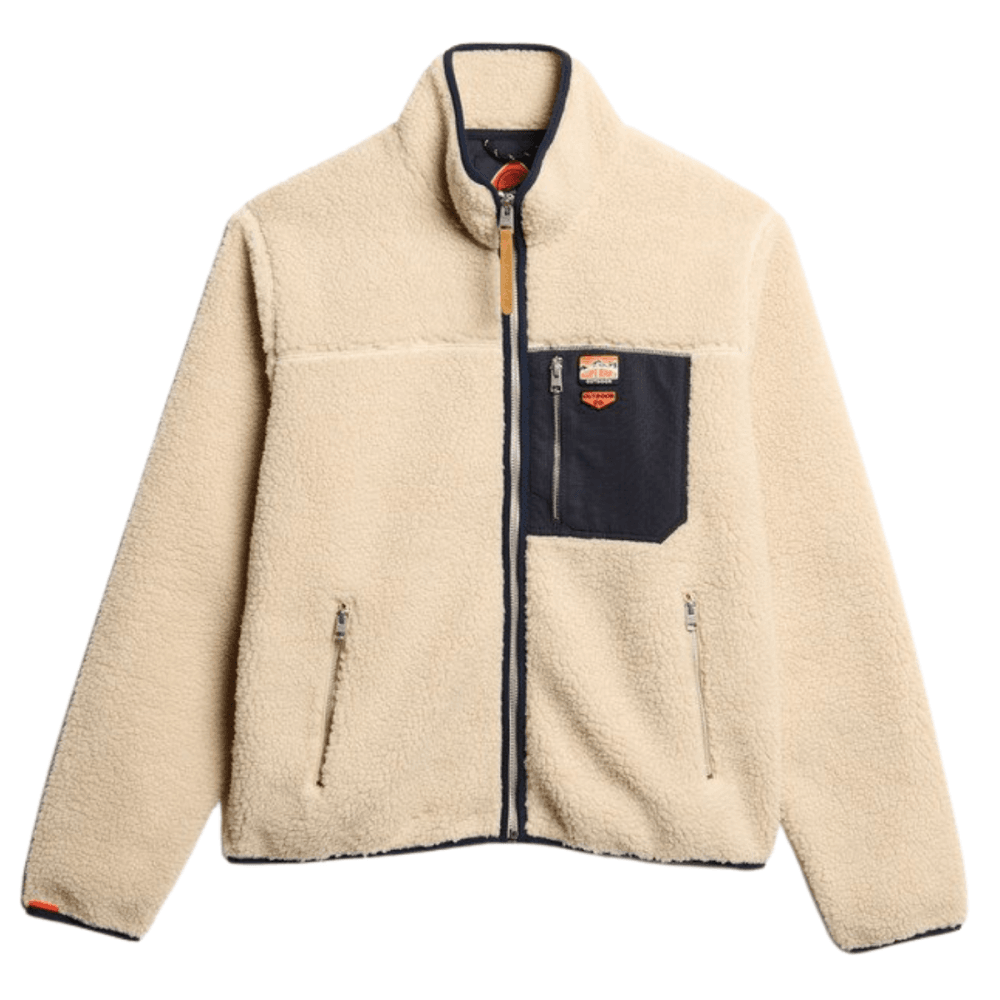 Superdry Vintage Retro Borg Fleece Jacket