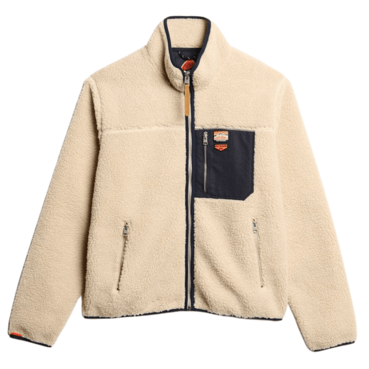 Superdry Vintage Retro Borg Fleece Jacket