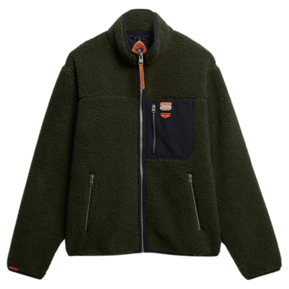 Superdry Vintage Retro Borg Fleece Jacket