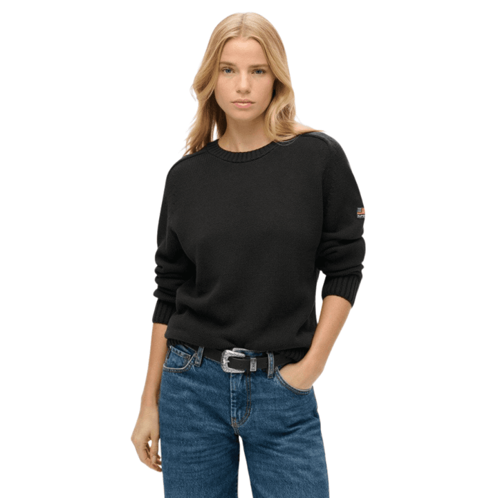 Superdry Slouchy Knitted Crew Jumper