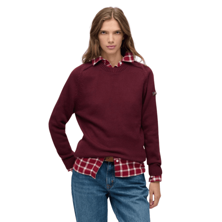 Superdry Slouchy Knitted Crew Jumper